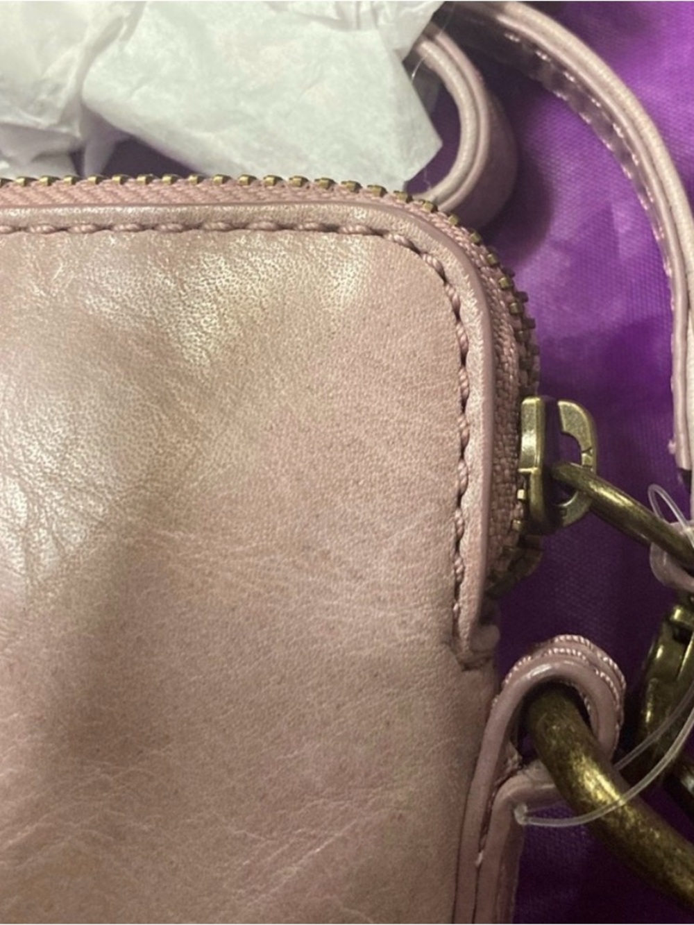 Nwt. Frye Olivia crossbody wallet orchid - Picture 7 of 9